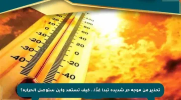 تحذير من موجة حر شديدة تبدأ غدًا.. كيف تستعد وأين ستوصل الحرارة؟